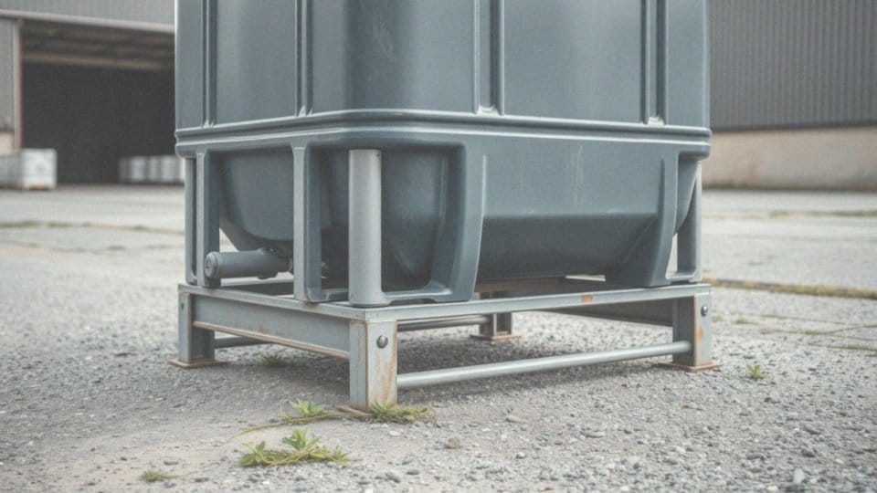 Jakie są możliwości regulacji wysokości stojaka pod zbiornik mauzer 1000 l?