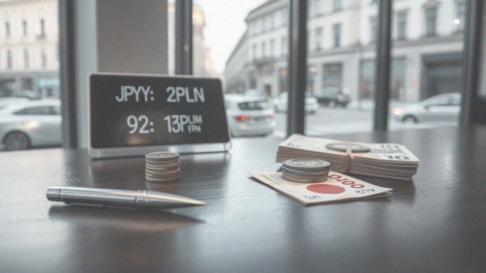 Jakie są zasady wymiany walut pomiędzy japońskim jenem a polskim złotym?