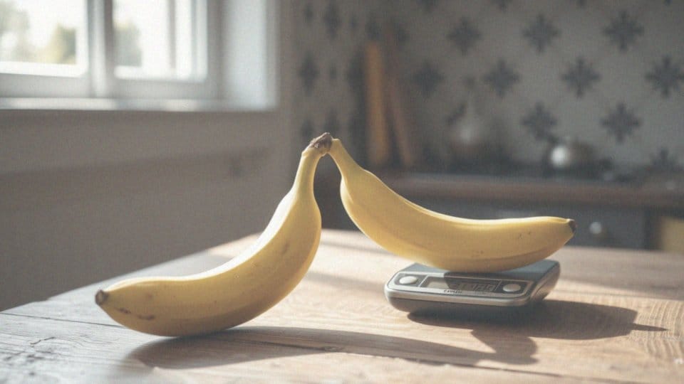 Ile waży średni banan?