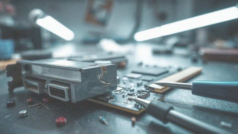 Jakie mechaniczne uszkodzenia mogą wystąpić na karcie graficznej?