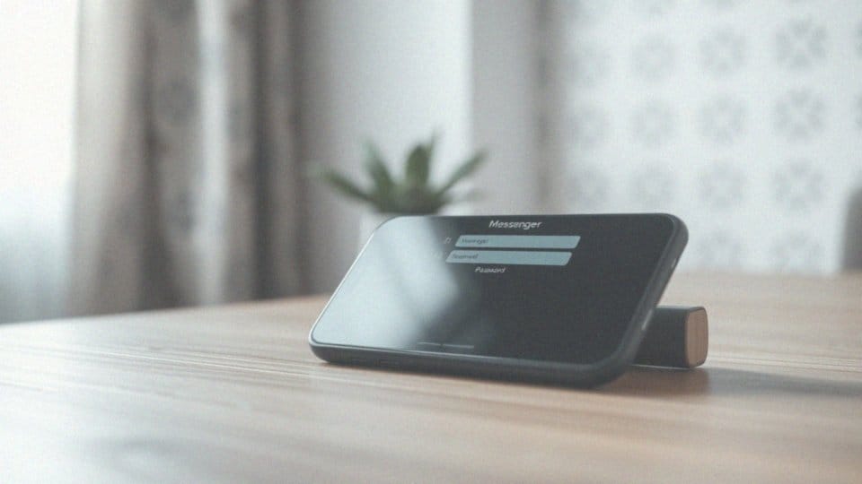 Jak podać dane i hasło po wylogowaniu z Messengera?