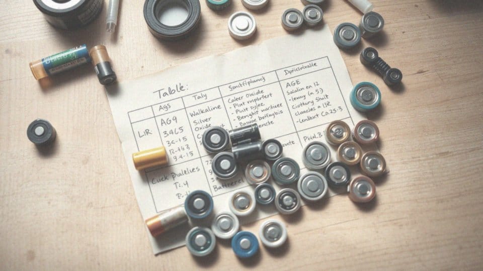 Tabela zamienników baterii – jak znaleźć odpowiedni zamiennik?